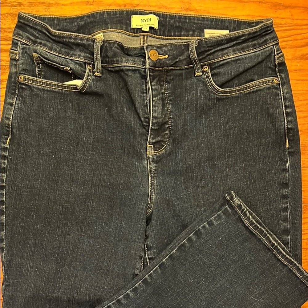 NYDJ Blue Straight Leg Jeans Classic Style